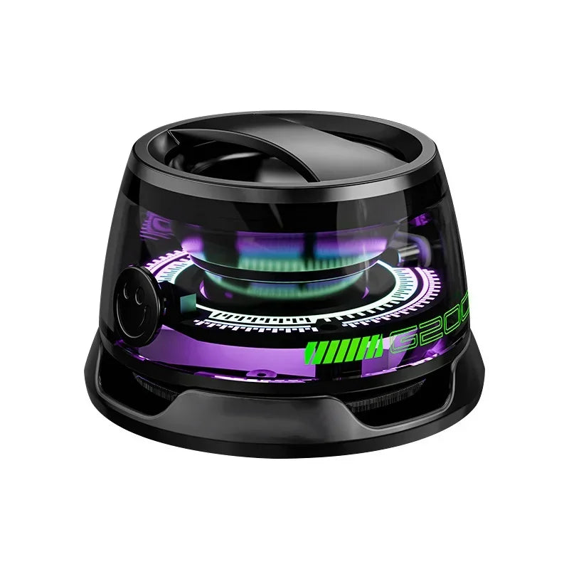 G200 Bluetooth 5.3 Portable Speaker RGB Lighting Magnetic Speaker BT5.3 Mini Sound Box 7 Hours Playback Phone Holder Speaker