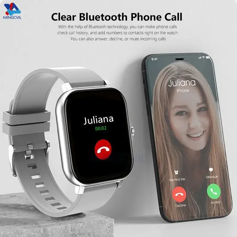 Sports Smart Watch Fitness Clock Health Monitor Waterproof Smartwatch Wireless Call Watches for Xiaomi IOS Men Women