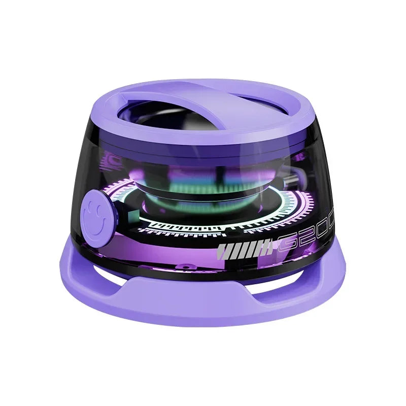 G200 Bluetooth 5.3 Portable Speaker RGB Lighting Magnetic Speaker BT5.3 Mini Sound Box 7 Hours Playback Phone Holder Speaker