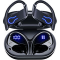 Wireless Earbuds,Bluetooth Sport Headphones,40H Playtime Earhook Headset,Wireless Earphone 6D Stereo Hifi Sound Noise Cancelling