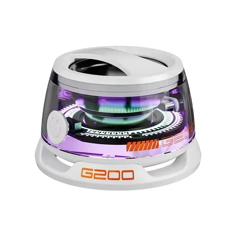 G200 Bluetooth 5.3 Portable Speaker RGB Lighting Magnetic Speaker BT5.3 Mini Sound Box 7 Hours Playback Phone Holder Speaker