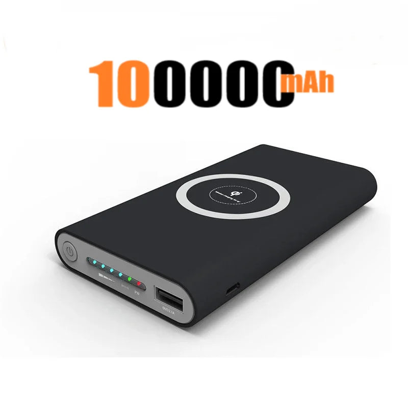 200000Mah Power Bank Two-Way Wireless Fast Charging Power Bank Portable Charger Type-C External Battery for Iphone