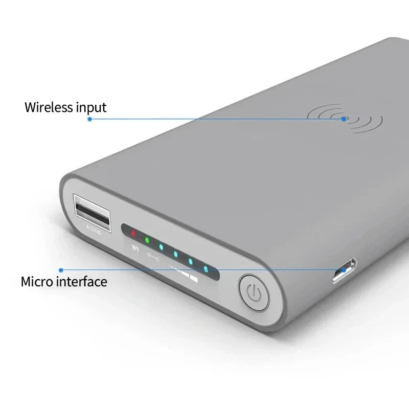 200000Mah Power Bank Two-Way Wireless Fast Charging Power Bank Portable Charger Type-C External Battery for Iphone