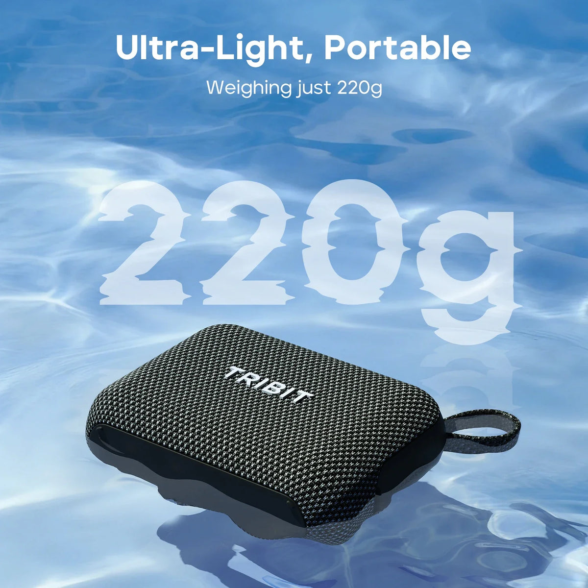 Tribit PocketGo Portable Bluetooth Speaker IP68 Waterproof BT6.0 Built-in Mic TWS APP EQ for Outdoor Pool Party Camping Travel