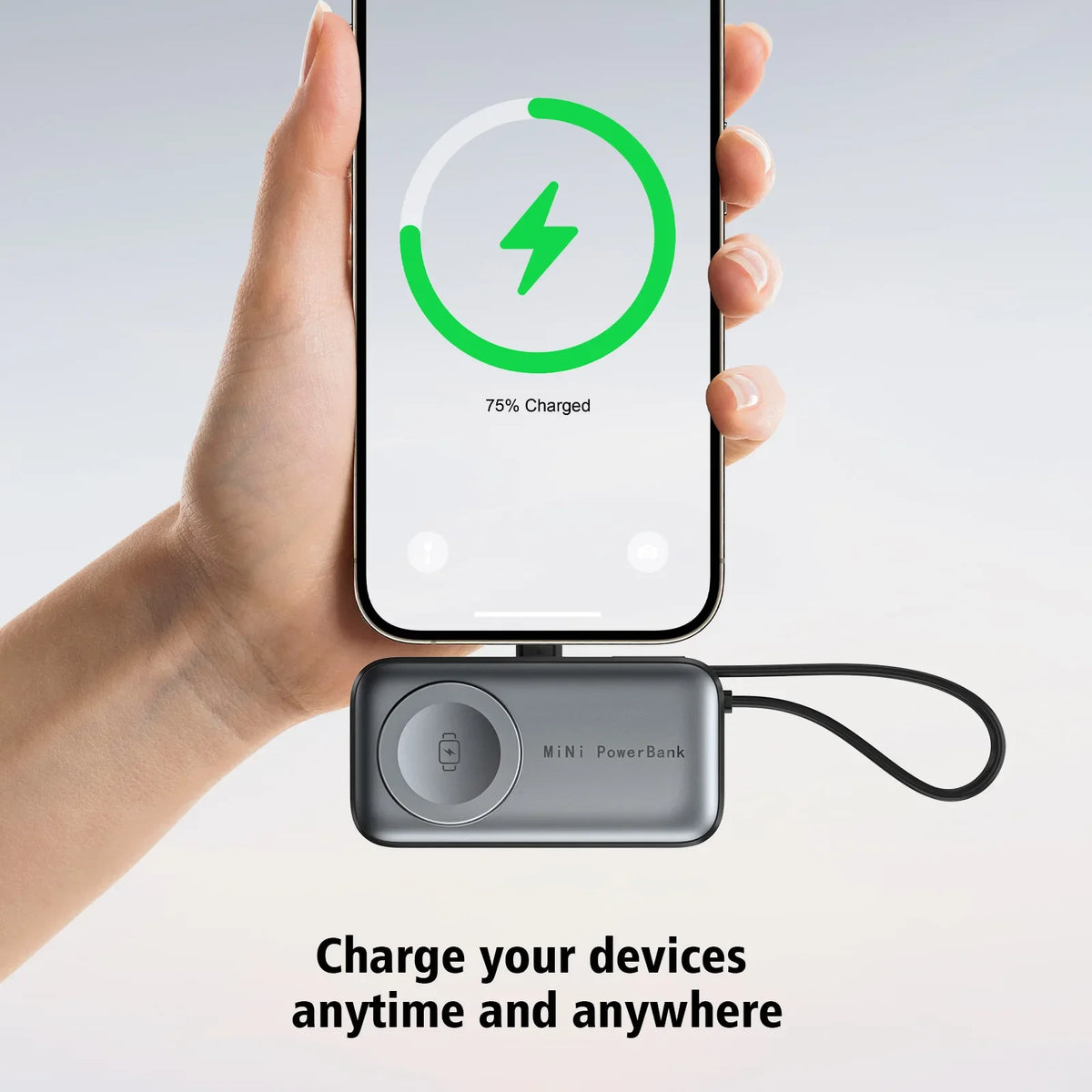 Mini Magnetic Power Bank 5000mAh with Bracket Digital Display Portable External Battery for Iphone Xiaomi Watch Earphone Phone
