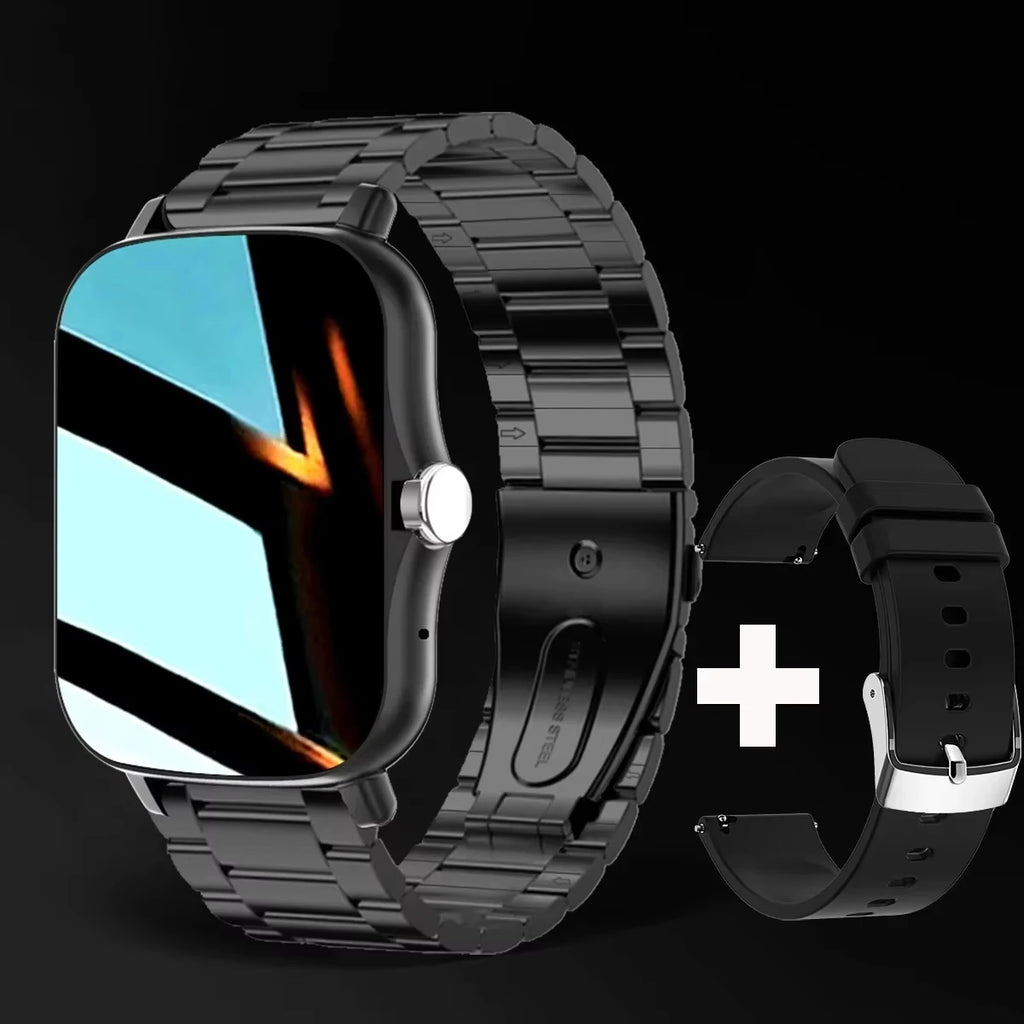LAXASFIT 2025 New Smart Watch for Men Women Gift Full Touch Screen Sports Fitness Watch Bluetooth Call Digital Smartwatch