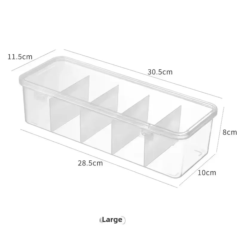 Transparent Compartment Cable Storage Box