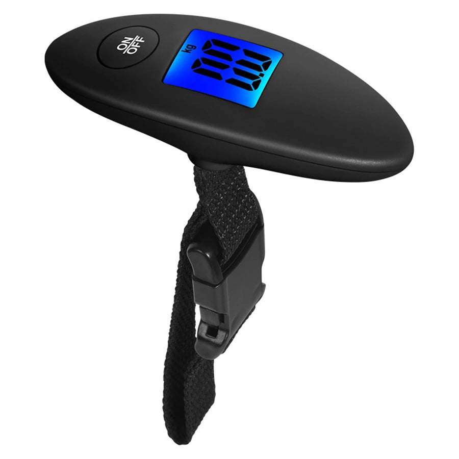 40kg/100g Portable Luggage Scale High Precision Travel Digital Hanging Scales With Webbing Belt LCD Digital Electronic Luggage