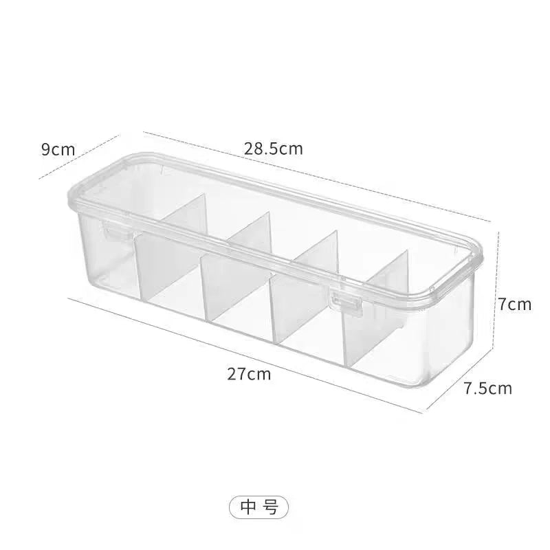 Transparent Compartment Cable Storage Box