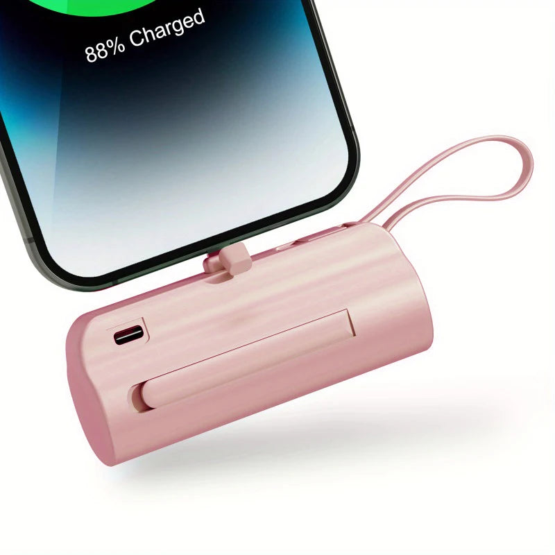 Mini Power Bank Portable 20000mAh Power Phone Charger Capsule Dual USB-C Ports For iPhone11 12 13/13pro 14 15 and Xiaom Huawei