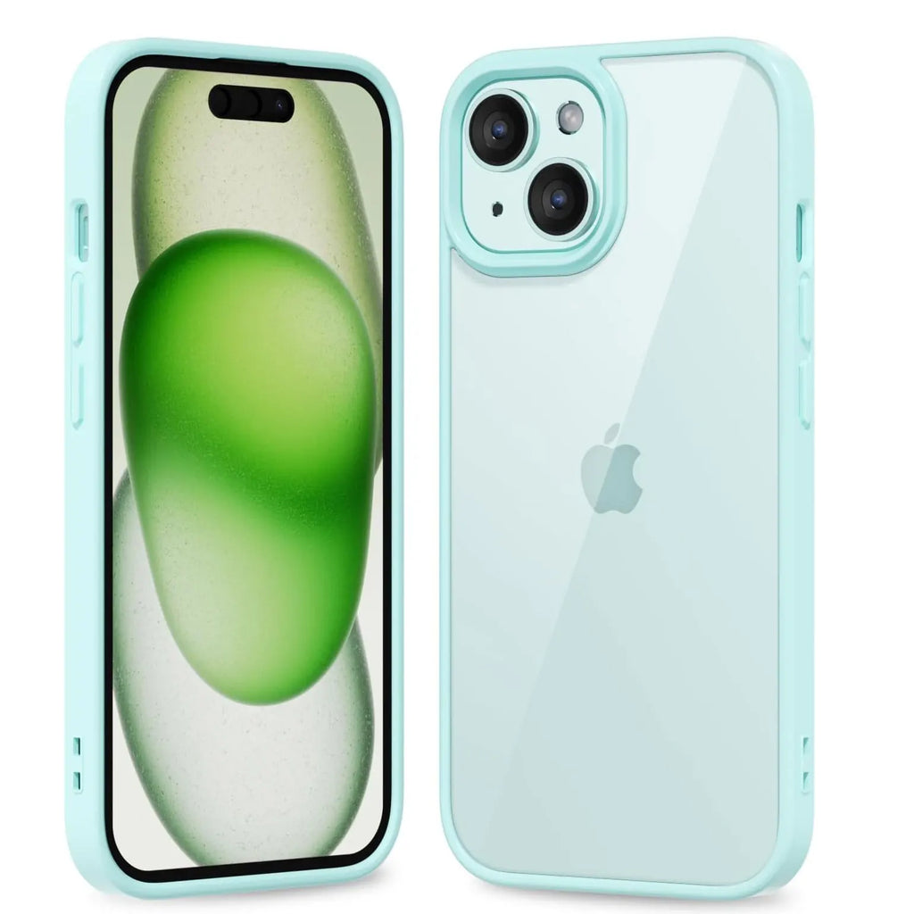 Colour Back Transparent Shockproof Phone Case for iPhone 16 15 14 13 12 11 Pro Max 7 8 Plus XR Xs 12 Mini Silicone Bumper Cover