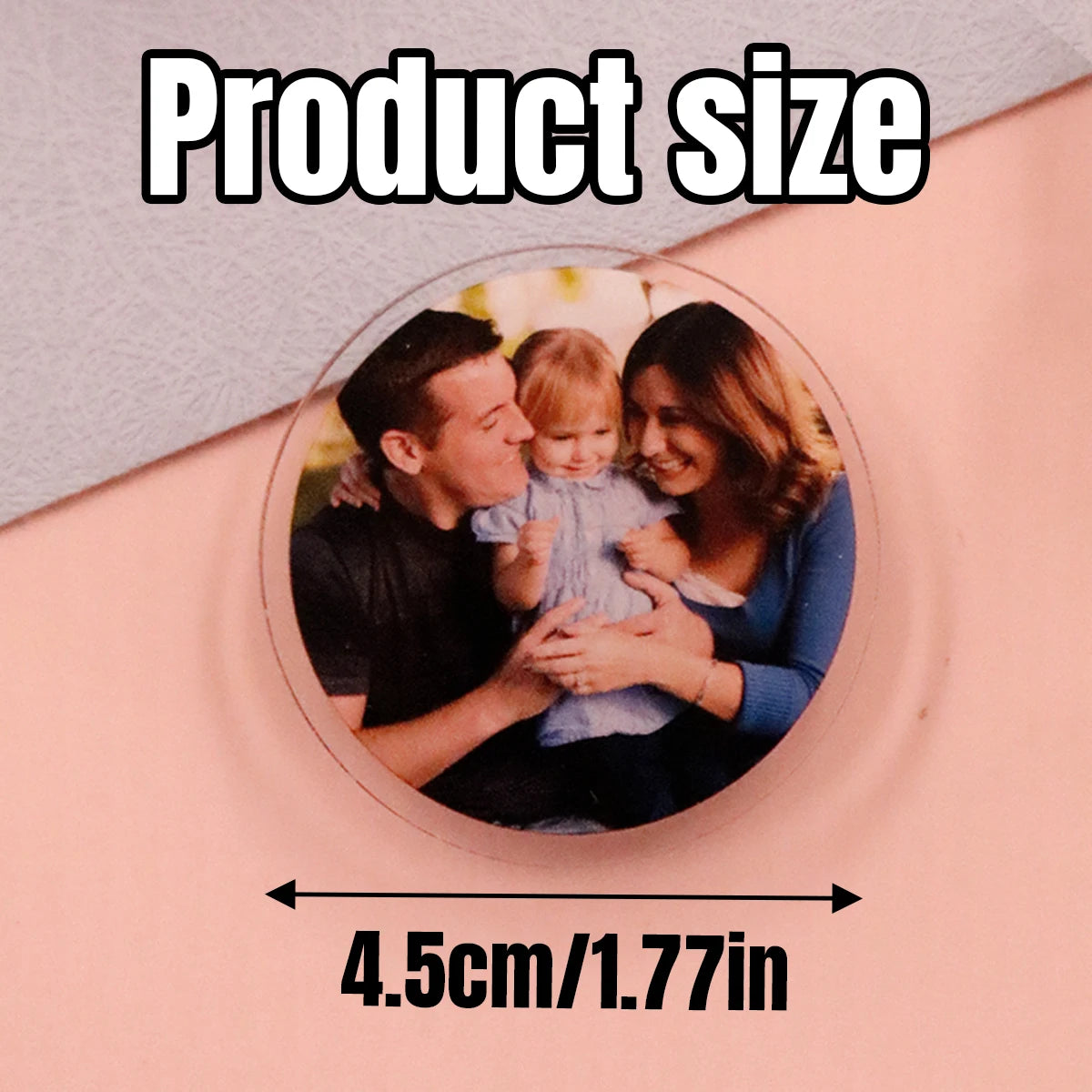 Custom Photo Phone Grip,Personalized Couple Photos Phone Stand,Customized Acrylic Phone Accessories,Customizable Picture