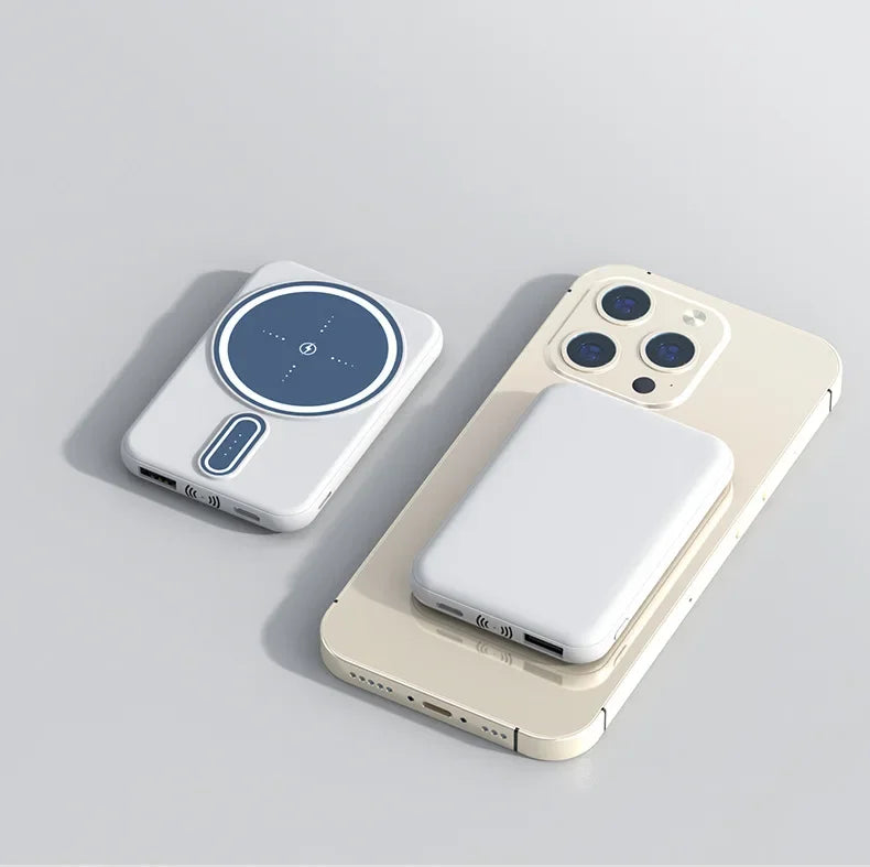 Mini Magnetic Wireless Power Bank 5000mAh 10000mAh Portable Charger External Battery for iPhone 15 14 13 12 Series