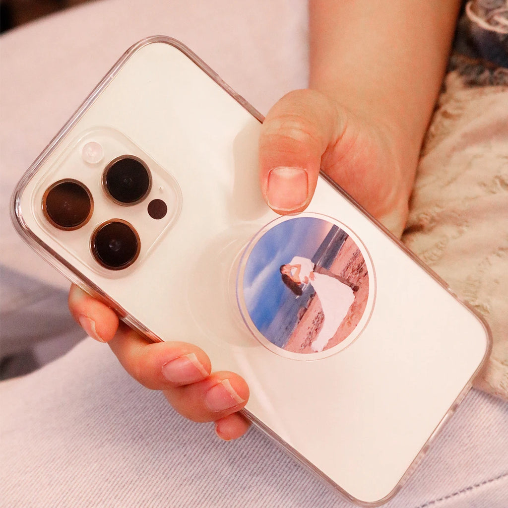 Custom Photo Phone Grip,Personalized Couple Photos Phone Stand,Customized Acrylic Phone Accessories,Customizable Picture