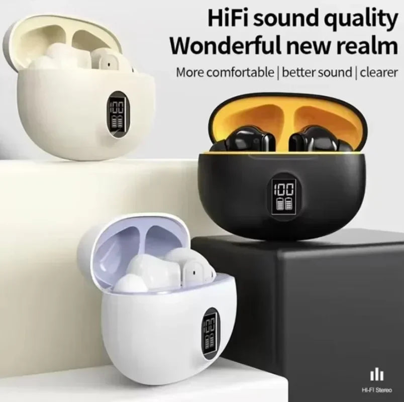 TWS Bluetooth Earbuds Bluetooth Earphones Wireless HeadphonesDurable Bluetooth Headsets Feature Reinforced Cables for Longevity