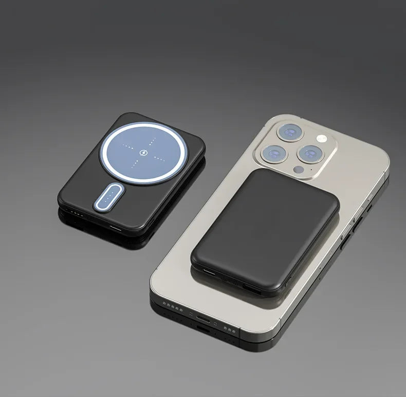 Mini Magnetic Wireless Power Bank 5000mAh 10000mAh Portable Charger External Battery for iPhone 15 14 13 12 Series