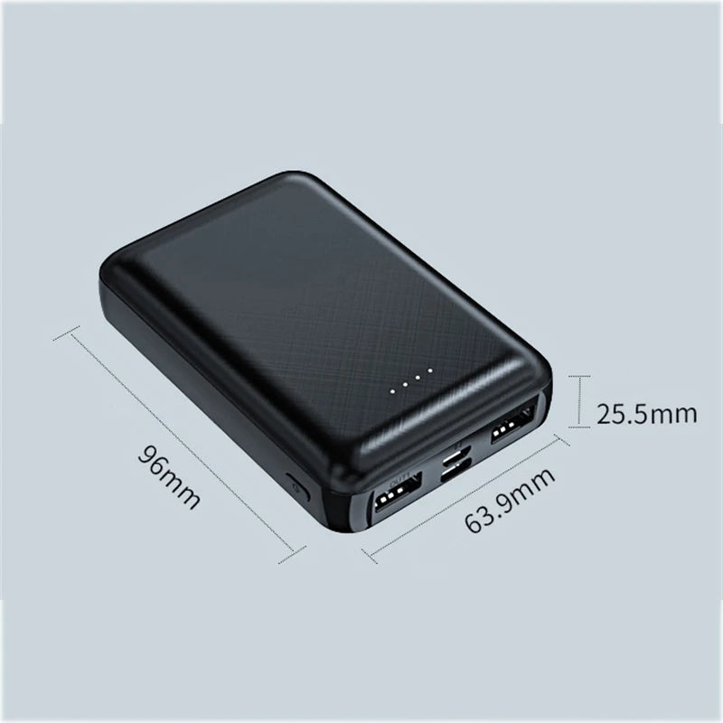Mini Power Bank 20000mAh 5V 2A Portable Charger for Heated Vest Jacket Power Bank for Xiaomi Mi iPhone Air Conditioning Clothing