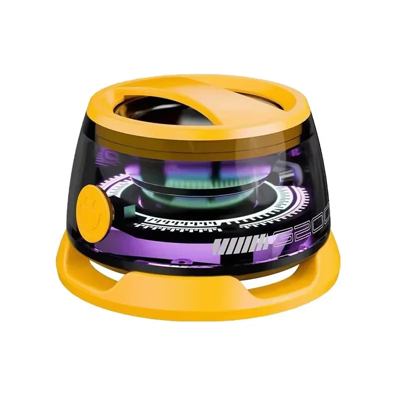 G200 Bluetooth 5.3 Portable Speaker RGB Lighting Magnetic Speaker BT5.3 Mini Sound Box 7 Hours Playback Phone Holder Speaker