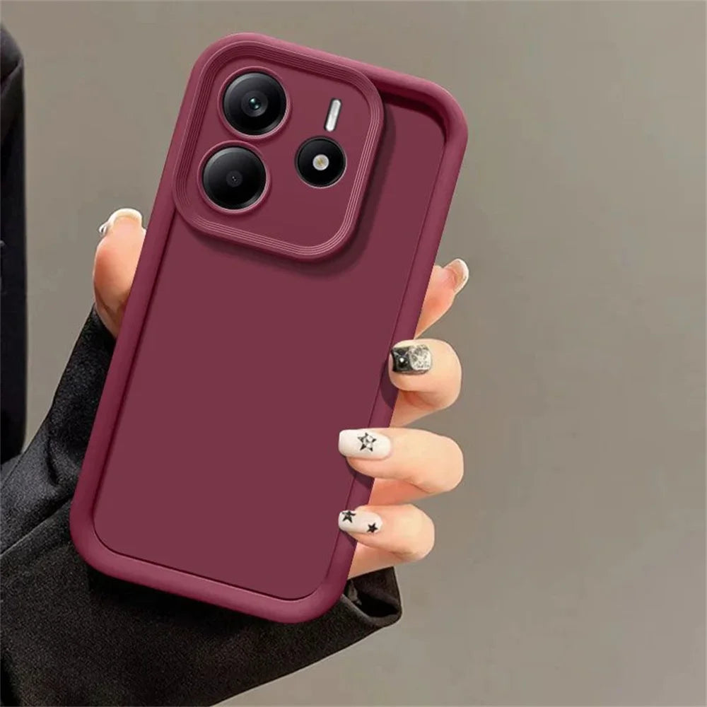 Luxury Silicone Phone Case for Xiaomi Redmi Note14 4G Case Redmi Note 14 5G Phone Case Note14 4G Matte Back Cover